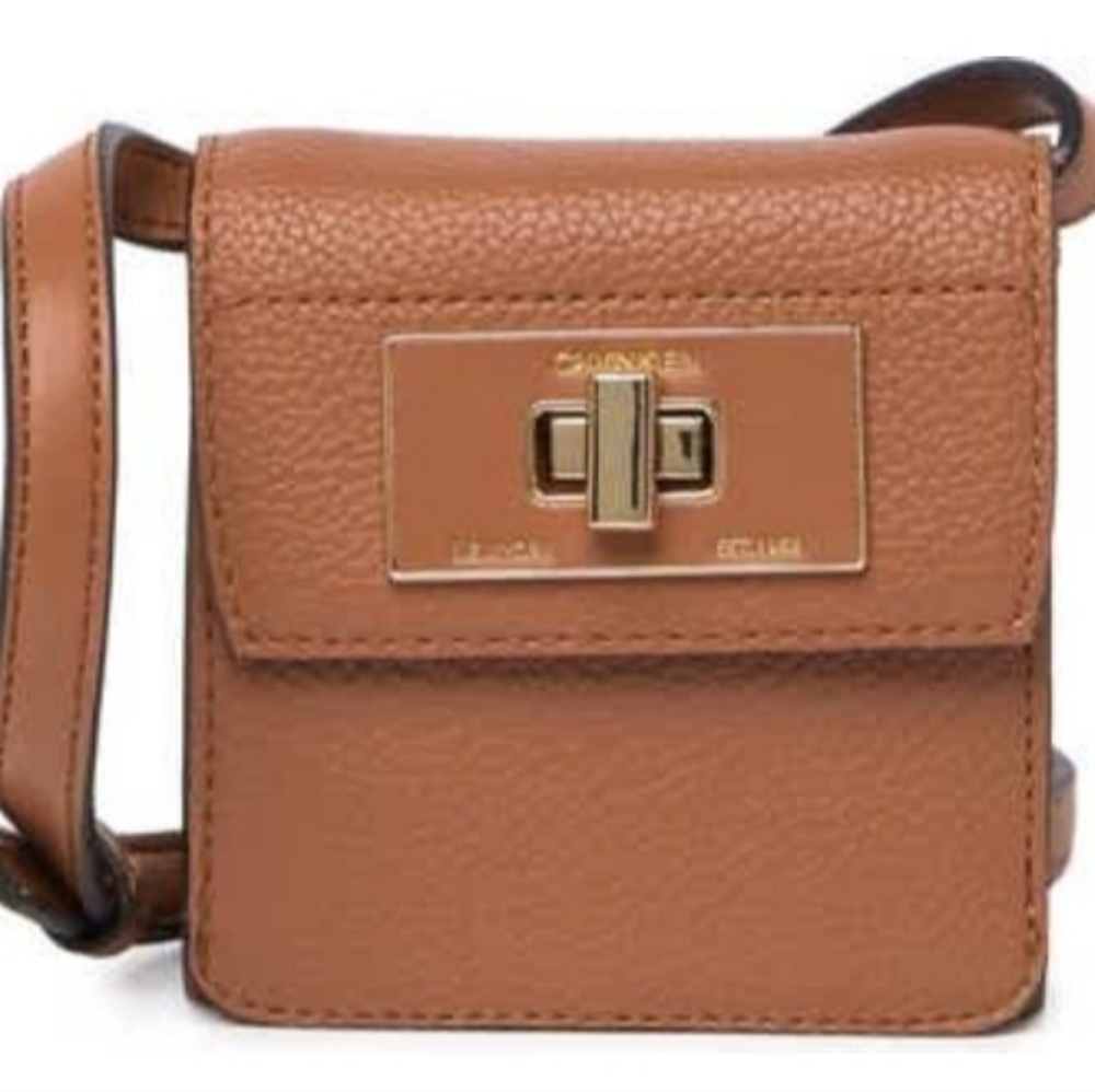 CALVIN KLEIN Caramel Kiera Rocky Road Crossbody - Picture 2 of 9